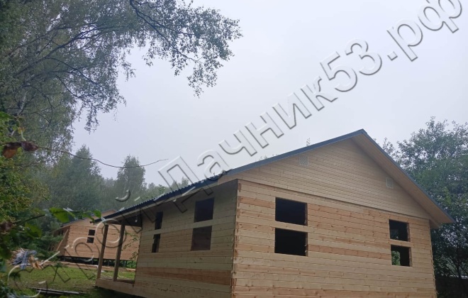 4 Брусовой дом ОД-48, 11x7м, 77 М², Калужская область, Жуковский район, деревня Кутепово (9)